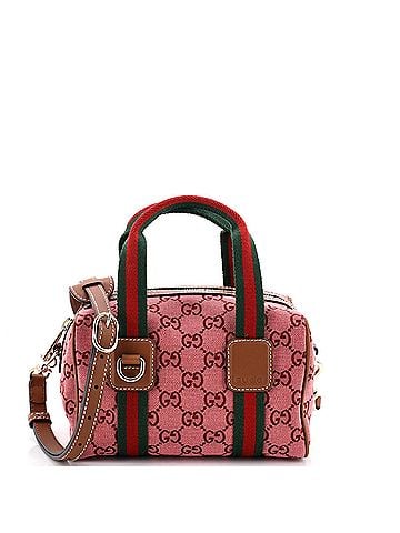 Gucci Web Boston Bag GG Canvas Mini (view 1)