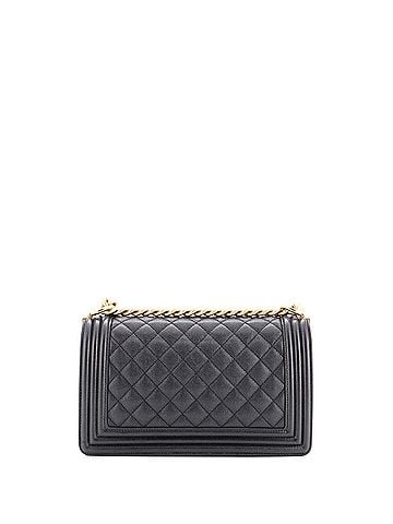 Chanel Boy Flap Bag Quilted Caviar Old Medium (view 2)