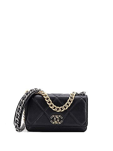 Chanel 19 Wallet on Chain Quilted Goatskin (view 1)