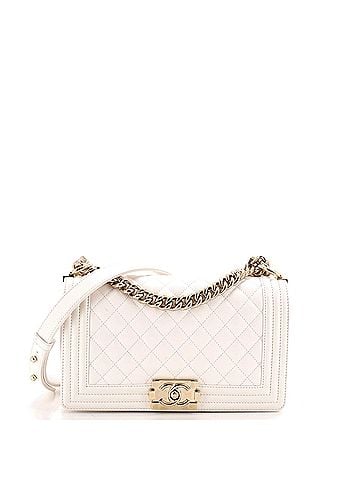 Chanel Boy Flap Bag Quilted Caviar Old Medium (view 1)