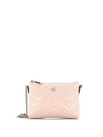 Gucci GG Marmont Pochette on Chain Matelasse Leather (view 1)