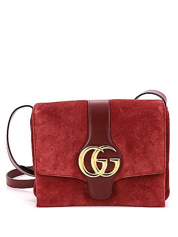 Gucci Arli Shoulder Bag Suede with Leather Medium (view 1)