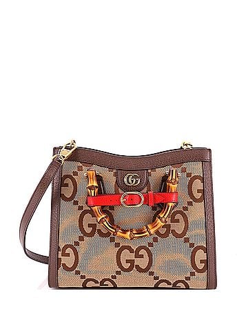 Gucci Diana NM Bamboo Handle Tote Jumbo GG Canvas Small (view 1)