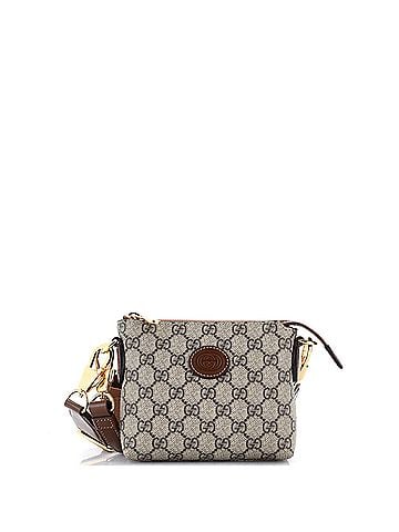 Gucci Interlocking G Patch Wristlet Messenger Bag GG Coated Canvas Mini (view 1)