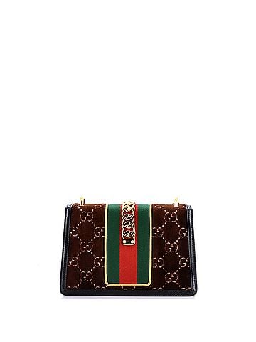 Gucci Sylvie Shoulder Bag GG Velvet Small (view 2)