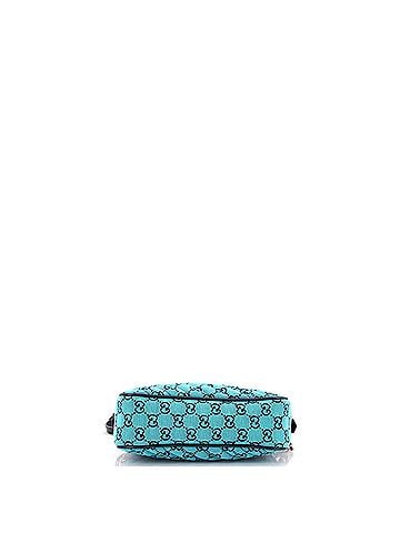Gucci GG Marmont Shoulder Bag Diagonal Quilted GG Canvas with Leather Small (view 2)
