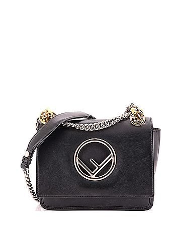 Fendi Kan I F Shoulder Bag Leather Small (view 1)