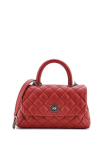Chanel Coco Top Handle Bag Quilted Caviar Mini (view 1)