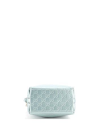 Gucci Emblem Bucket Bag GG Embossed Patent Small (view 2)