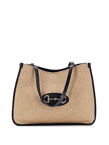Gucci Horsebit 1955 Tote Canvas and Leather Medium (view 1)