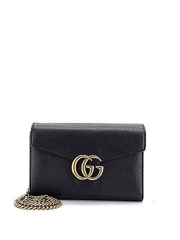 Gucci GG Marmont Chain Wallet Leather Mini (view 1)