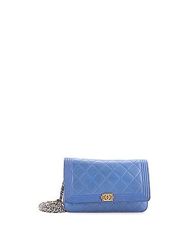 Chanel Boy Wallet on Chain Quilted Lambskin (view 1)