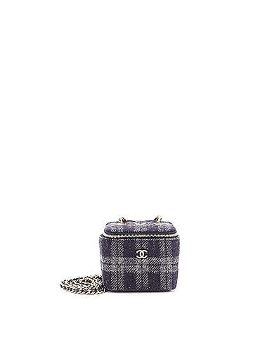 Chanel Classic Vanity Case with Chain Quilted Tweed Mini (view 1)