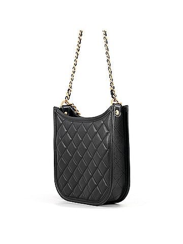 Chanel Chanel Chain Shoulder Bag Matelassé Coco Mark Hobo Lambskin AS4532 CHANEL 2-way Black Handbag Women's (view 2)