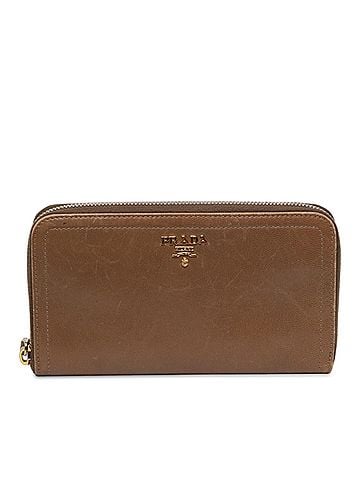 Prada Leather Zip Around Long Wallet (view 1)