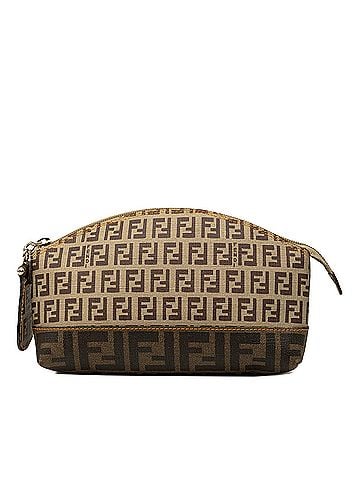Fendi Zucca and Zucchino Coated Canvas Cosmetic Pouch (view 1)