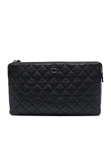 Chanel CC Quilted Caviar Double Pocket Zip Pouch (view 1)