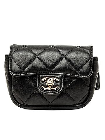Chanel CC Quilted Lambskin Flap Arm Coin Purse (view 1)