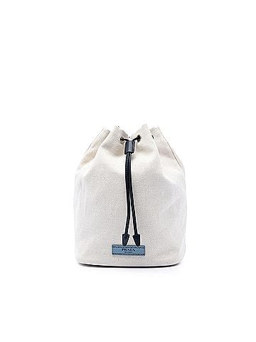 Prada Canvas Mistolino Drawstring Pouch (view 1)