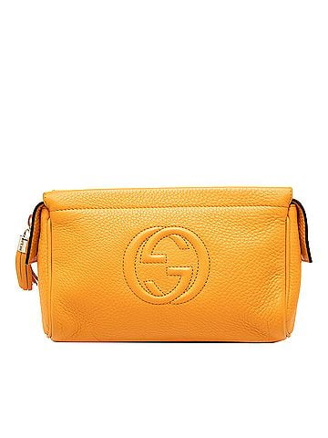 Gucci Pebbled Calfskin Soho Cosmetic Pouch (view 1)