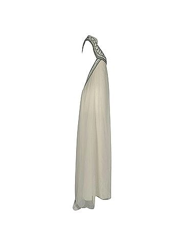 Temperley LONDON Temperley London Embellished Backless Maxi Dress in White Silk (view 2)