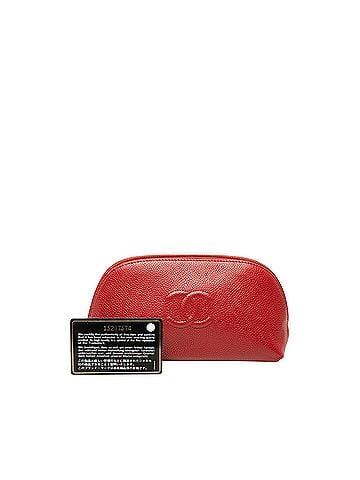 Chanel CC Caviar Cosmetic Pouch (view 2)