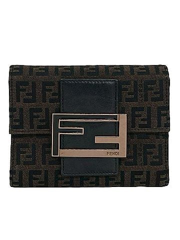 Fendi Zucchino Canvas Trifold Wallet (view 1)