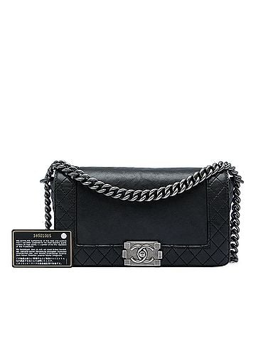 Chanel Old Medium Lambskin Boy Reverso Flap (view 2)