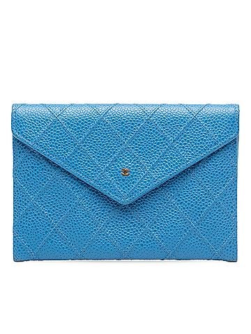 Chanel CC Quilted Caviar Envelope Wallet (view 1)