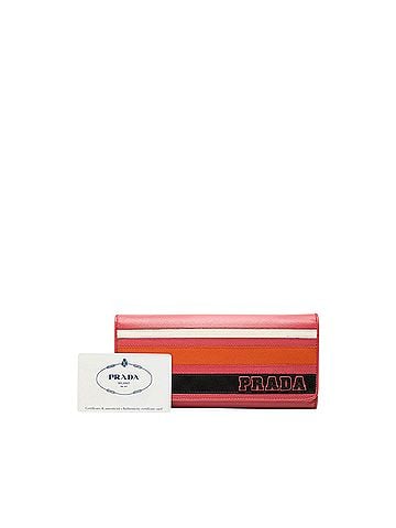 Prada Multicolor Saffiano Lux Continental Wallet (view 2)