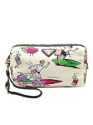 Prada Tessuto Stampato Surf Cosmetic Pouch (view 1)