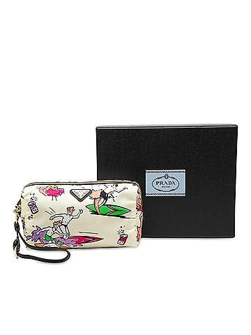 Prada Tessuto Stampato Surf Cosmetic Pouch (view 2)