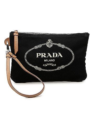 Prada Canvas Canapa Logo Pouch (view 1)