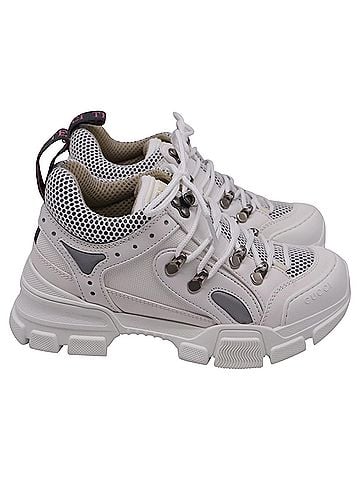 Gucci Gucci Flashtrek Chunky Sneakers in White Leather (view 1)