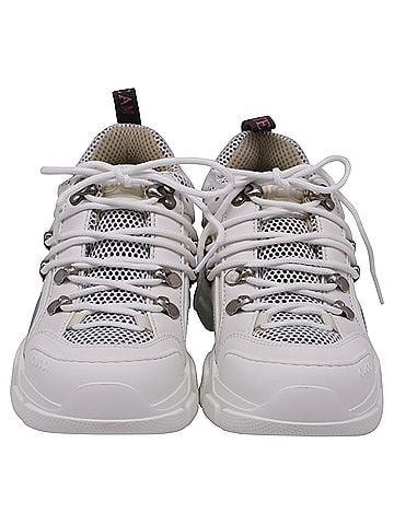 Gucci Gucci Flashtrek Chunky Sneakers in White Leather (view 2)