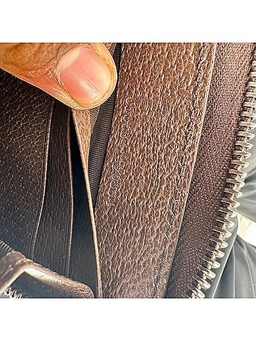 Gucci Gucci Diana Jumbo GG Zip-Around Wallet in Beige Canvas (view 2)