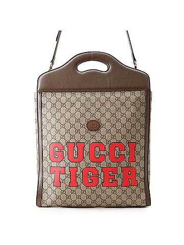 Gucci Gucci GG Supreme Leather Tote Bag 688497 Tiger GUCCI 2-way Handbag (view 1)