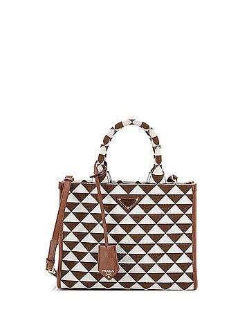 Prada Symbole Shopper Tote Jacquard Small (view 1)
