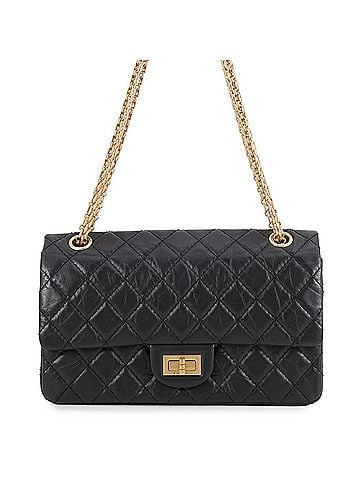 Chanel Chanel Chain Shoulder Bag 2.55 Matelassé A37586 CHANEL Black Handbag Women's (view 1)