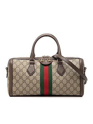 Gucci Medium GG Supreme Ophidia Top Handle Bag (view 1)