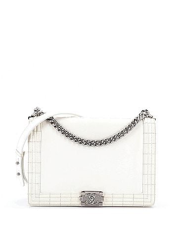 Chanel Reverso Boy Flap Bag Glazed Calfskin Large (view 1)