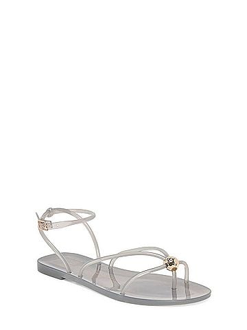 Dolce Vita Women's Kenley Vinyl Sandals in Smoke Jelly (view 1)