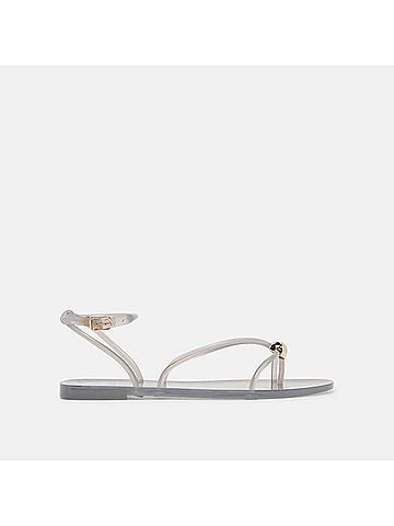 Dolce Vita Women's Kenley Vinyl Sandals in Smoke Jelly (view 2)