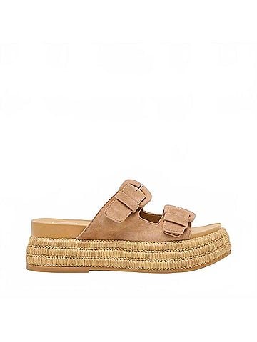 Dolce Vita Women's Witny Platform Sandals in Toffee Suede (view 1)