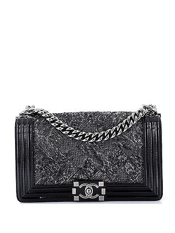 Chanel Boy Flap Bag Sequin with Patent Old Medium (view 1)