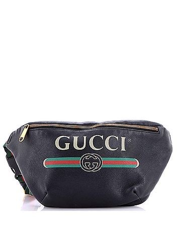 Gucci Logo Belt Bag Printed Leather Medium (view 1)