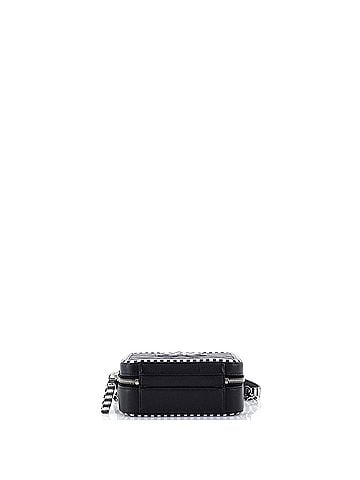 Chanel Filigree Vanity Case Quilted Caviar with Striped Leather Small (view 2)