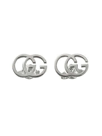 Gucci Gucci GG Running Earrings, 18K White Gold (750), Pierced Earrings (view 1)