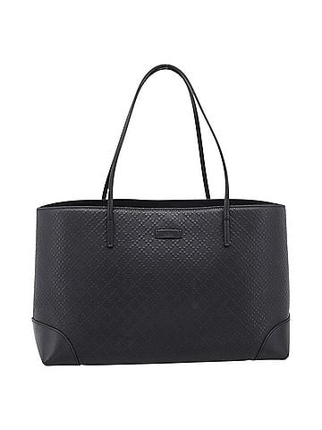 Gucci Bright Diamante Leather Black Leather Tote Bag Bag (view 1)