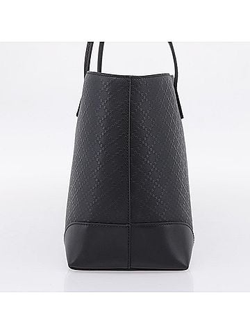 Gucci Bright Diamante Leather Black Leather Tote Bag Bag (view 2)